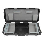 SKB iSeries 49-note keyboard case with padded interior and durable exterior for secure transport of musical keyboards.