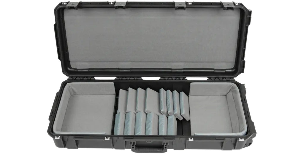 SKB 3i-3614-TKBD iSeries 49-note keyboard case with padded exterior and secure latches, designed for safe transport of musical keyboards.