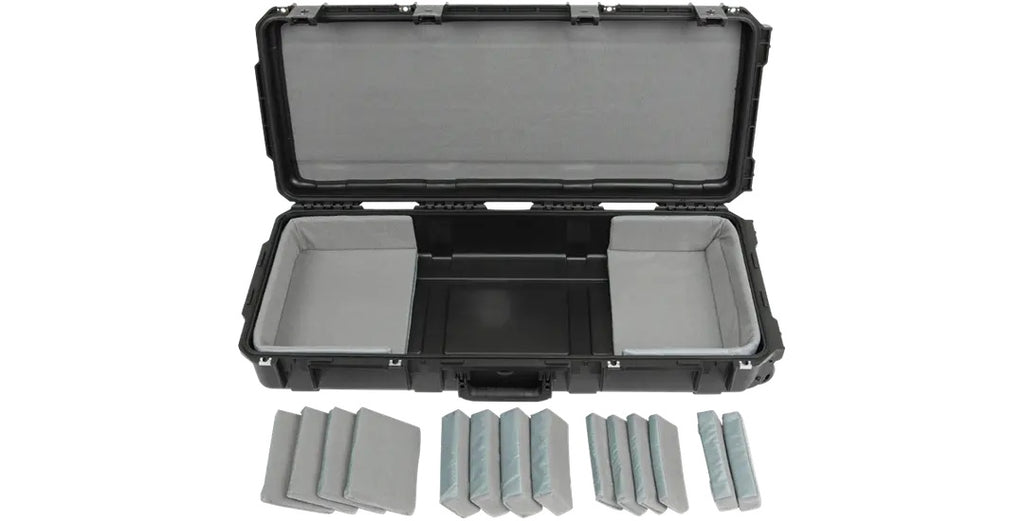Durable SKB 3i-3614-TKBD iSeries 49-note keyboard case with padded interior and secure latches for protection and portability.