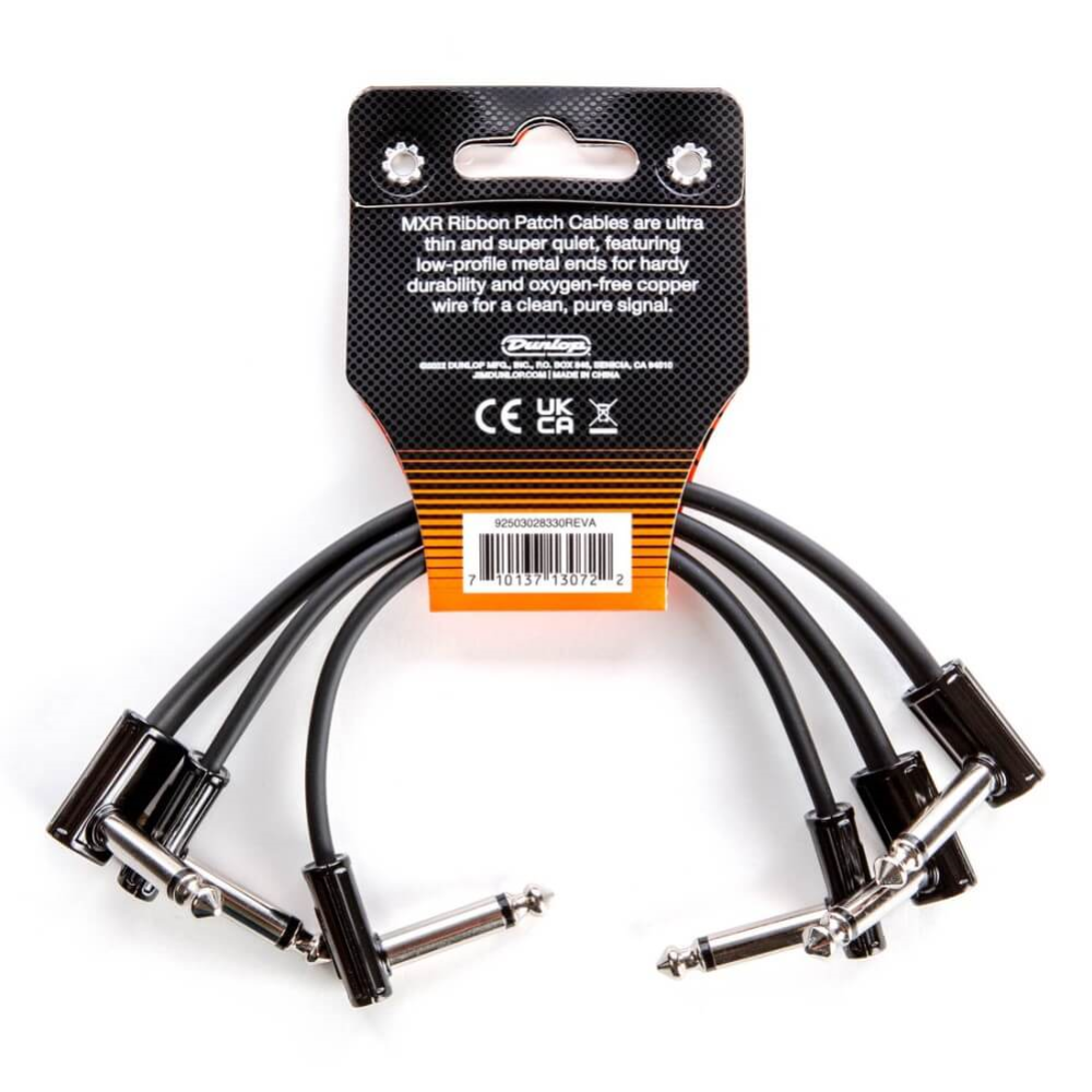 MXR 3PDCPR06 6 Inch Ribbon Patch Cable - 3 Pack