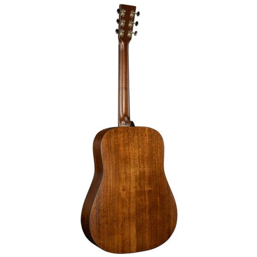 Martin D-16E 16 Series dreadnought acoustic guitar with E1 electronics, showcasing its natural wood finish and detailed body design.