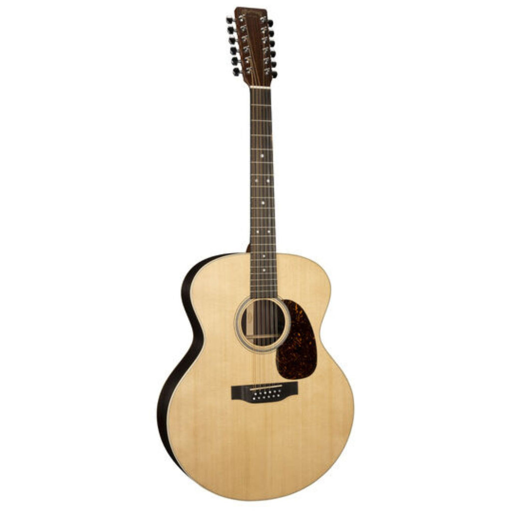 Martin J-16E 12-string acoustic guitar from the 16 Series Grand Jumbo, with a natural wood finish and steel strings.