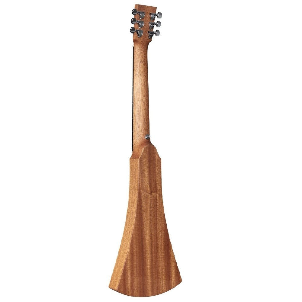 Martin Steel String Backpacker Acoustic Guitar in natural wood finish, shown in its compact, portable acoustic guitar package.