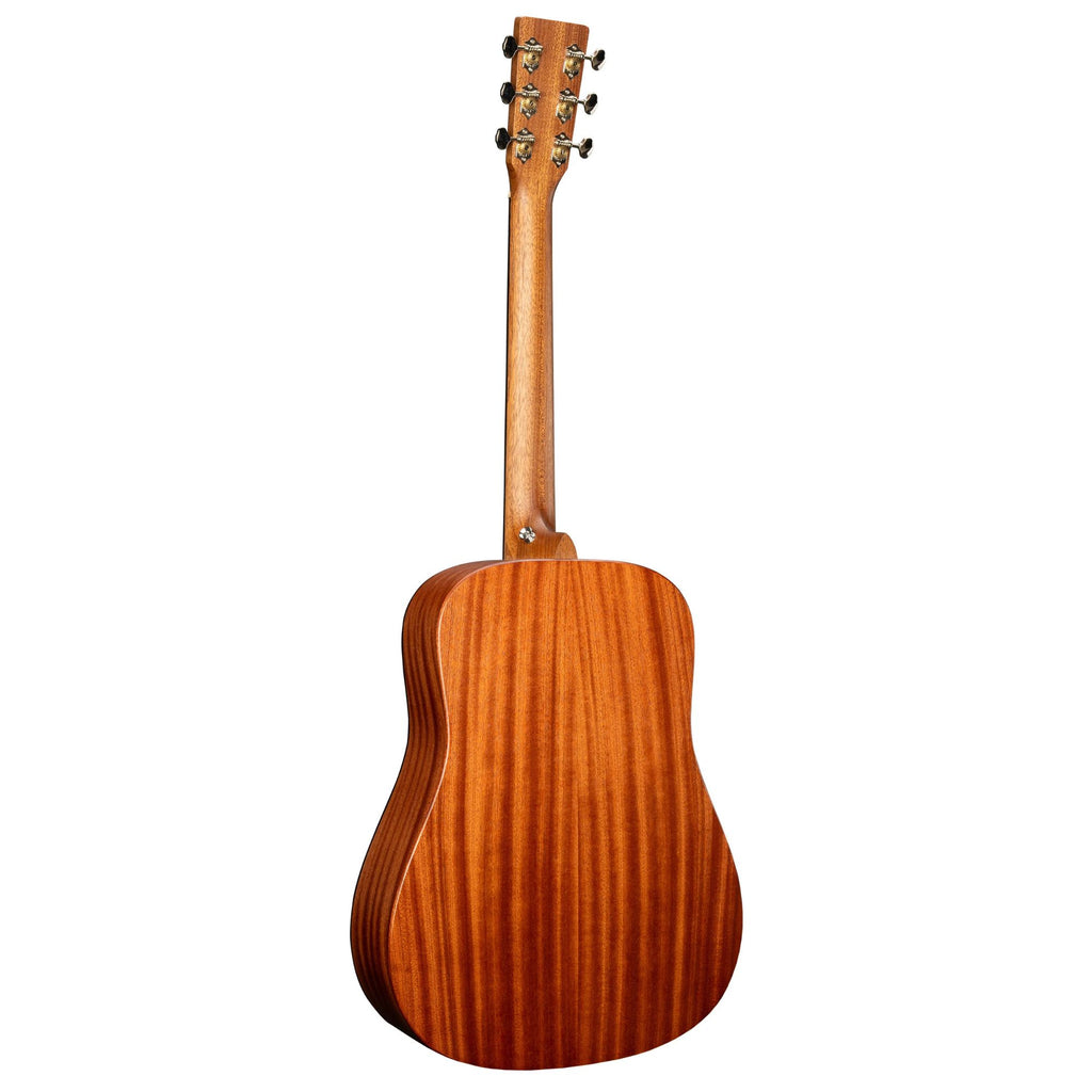Martin DJRE STREETLEGEND dreadnought junior acoustic-electric guitar with burst finish, showcasing its compact body and stylish design.