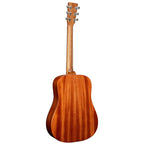 Martin D-JRE StreetMaster dreadnought junior acoustic guitar with pick-up, showcasing the compact body and natural wood finish.