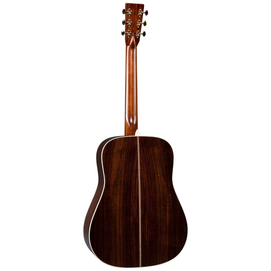 Martin D28MD Modern Deluxe dreadnought acoustic guitar with a rich wood finish and six steel strings.