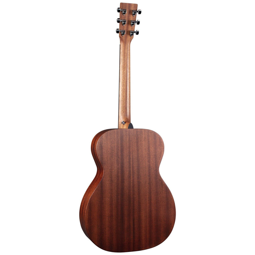 Martin 000-10E Road Series acoustic guitar in sapele with pickup, featuring a compact body and natural wood finish.
