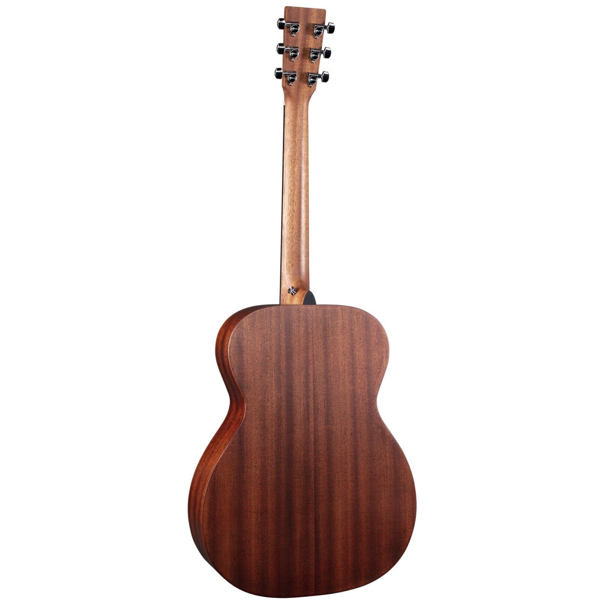 Martin 000-10E Road Series acoustic guitar in sapele with pickup, featuring a compact body and natural wood finish.