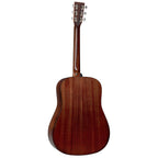 Martin DE Retro Plus Mahogany dreadnought acoustic guitar with mahogany body and spruce top, featuring a classic road series design