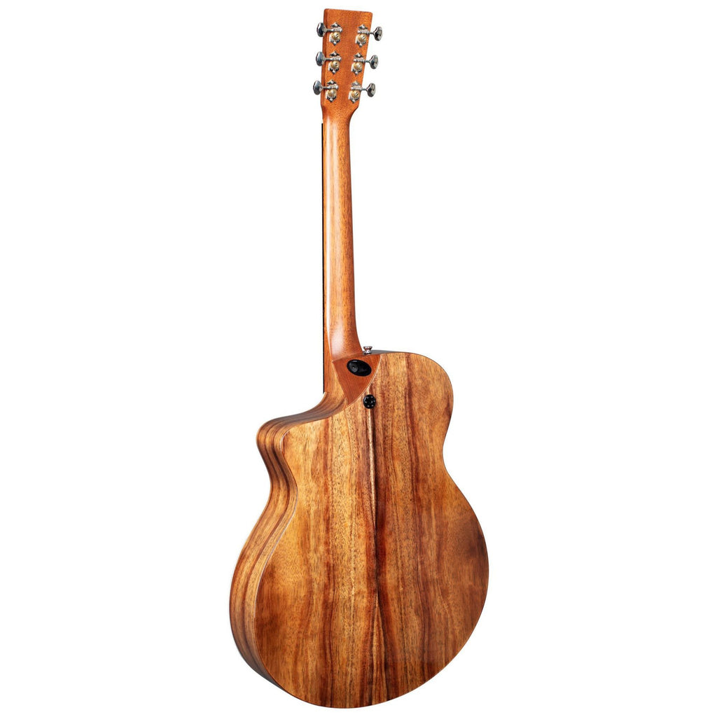 Martin SC-13E Road Series stage cutaway acoustic guitar with pickup, featuring a sleek design and natural wood finish.