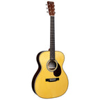Martin OMJM Special Edition Orchestra acoustic guitar, John Mayer signature model with a natural wood finish and detailed craftsmanship.