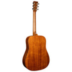Martin D-17 Standard Series dreadnought acoustic guitar with mahogany body and natural finish, shown with close-up of the guitar's front.