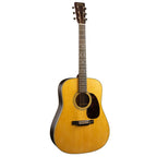 Martin D-28 Satin acoustic dreadnought guitar from the Standard Series, featuring a rich wood finish and classic dreadnought shape.