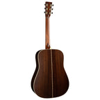 Martin D-28 Satin acoustic dreadnought guitar with a natural satin finish, showcasing the classic dreadnought shape and wood grain.