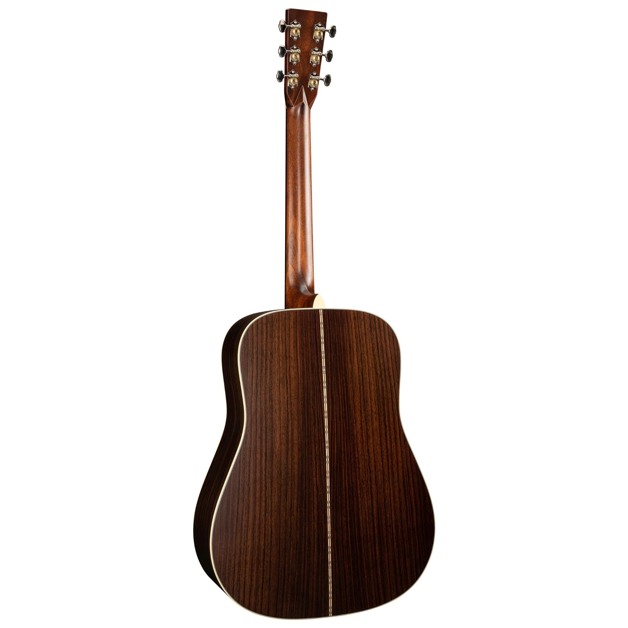 Martin D28 Standard Series dreadnought acoustic guitar with a rich wood finish and six steel strings.