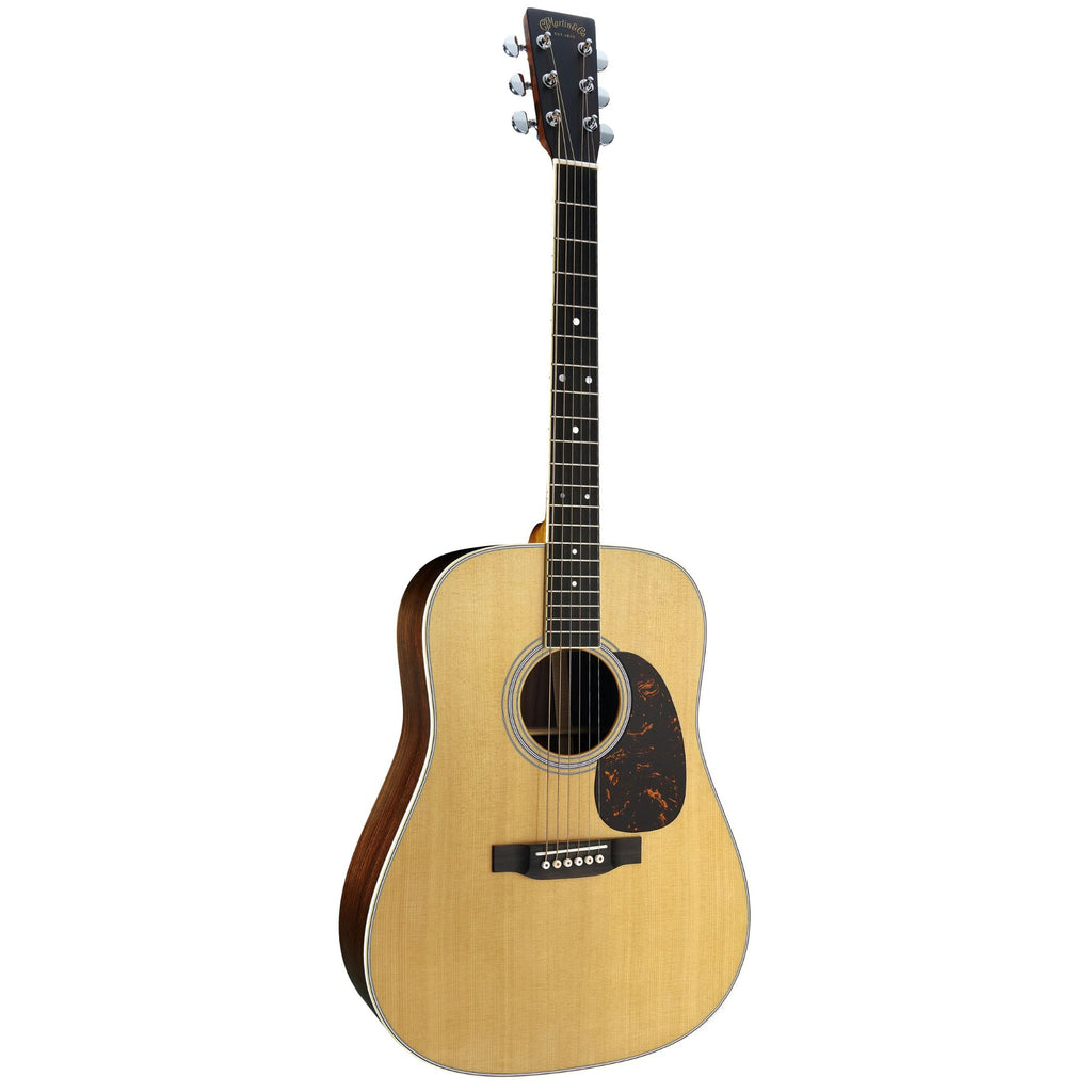 Martin D35 Standard Series dreadnought acoustic guitar with a rich wood finish and six-string body, showcasing its classic design.