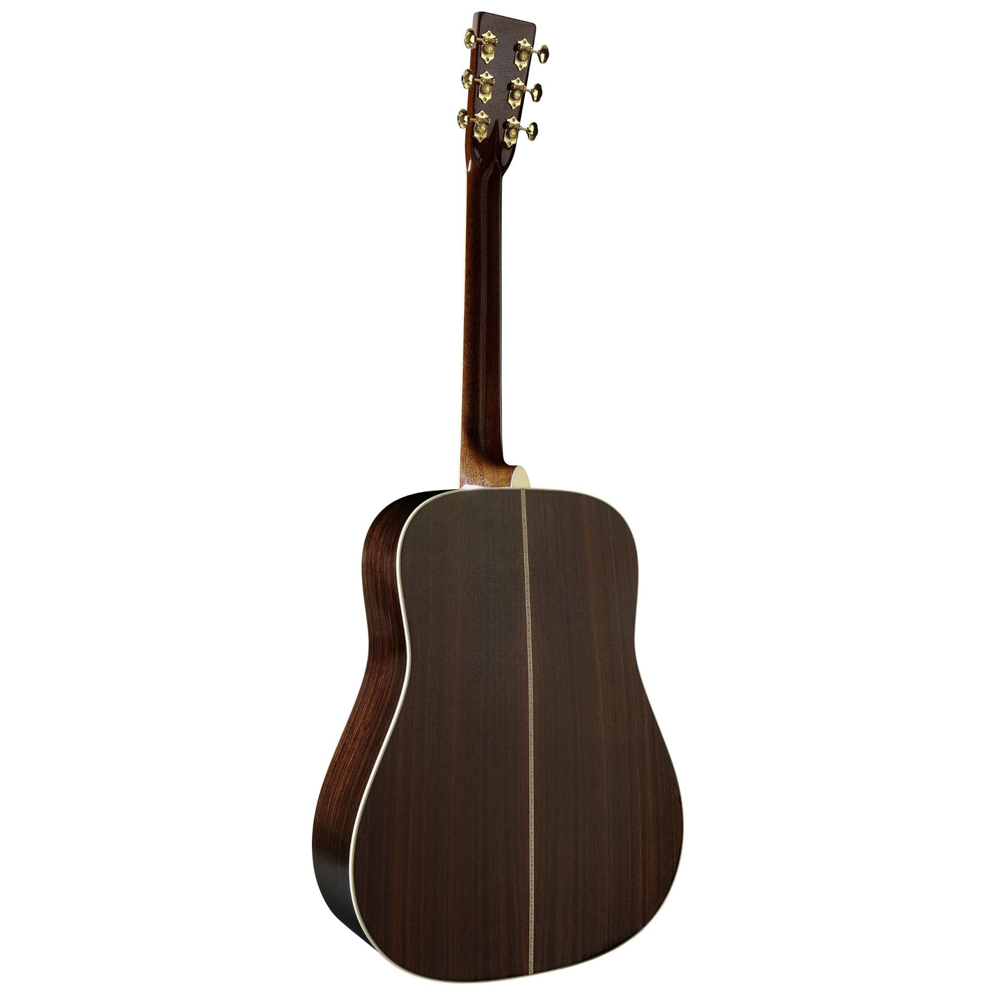 Martin D42 Standard Series dreadnought acoustic guitar with a rich wood finish and detailed inlay, showcasing its classic design.