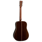 Martin HD28E acoustic dreadnought guitar from Standard Series with AuraVTEnhance system, wooden body with detailed craftsmanship.