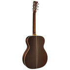 Martin OM28 Standard Series acoustic guitar, orchestra model with rich wood grain and detailed craftsmanship, full view of the instrument.