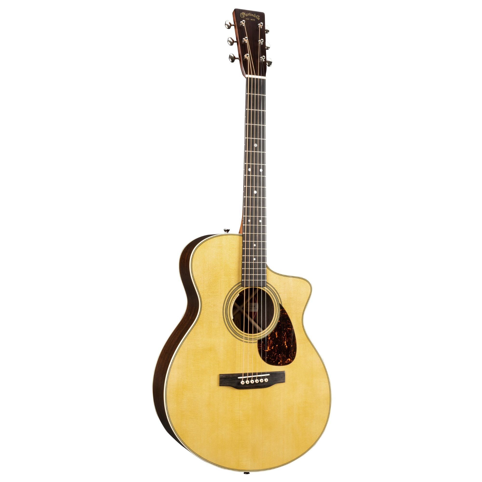 Martin SC-28E Standard Series stage cutaway acoustic electric guitar with spruce top and mahogany back and sides.
