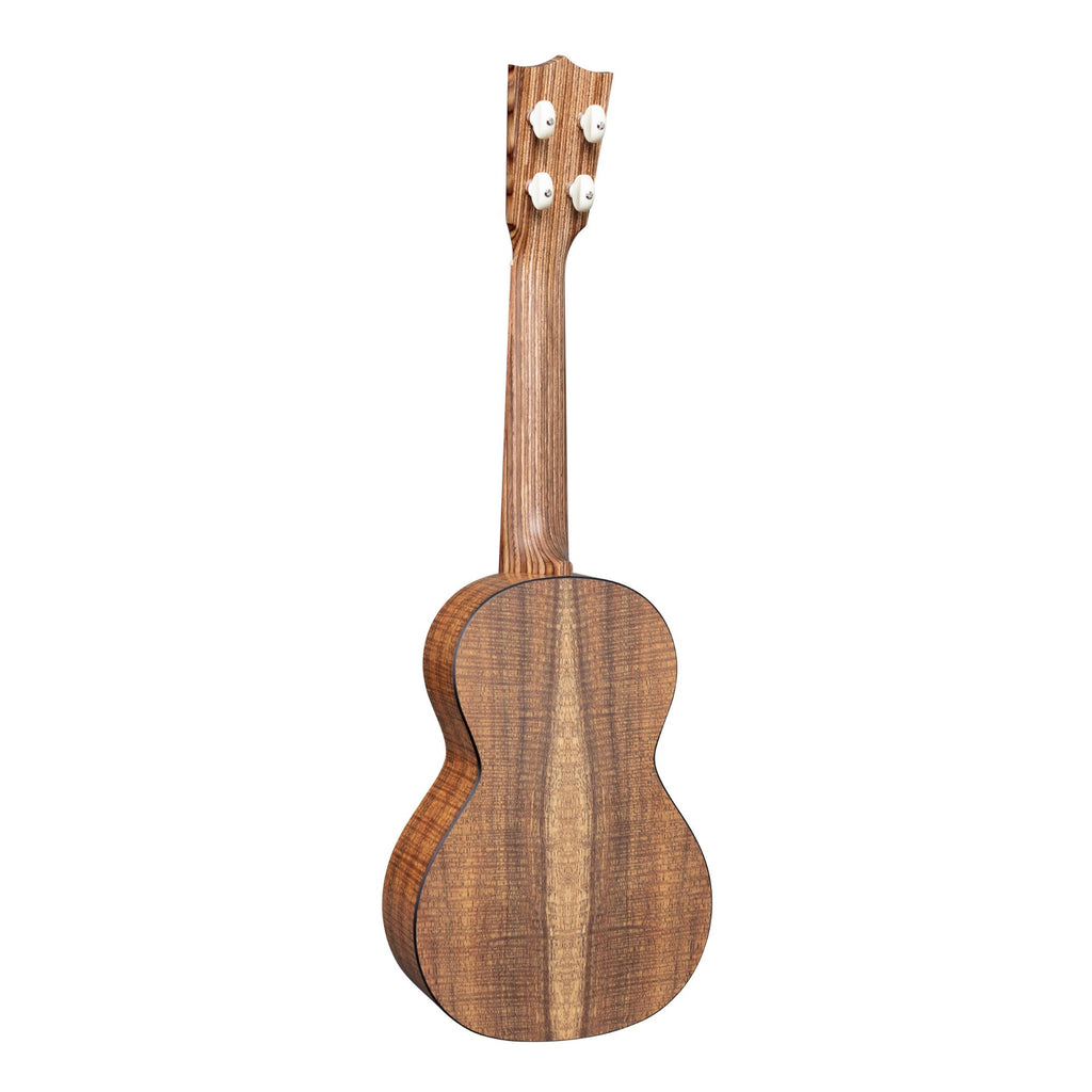 Martin 0XK Concert Uke with figured koa top and HPL back and sides, featuring a smooth, natural wood finish and classic ukulele shape.