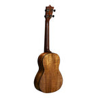 Martin TKE Uke tenor ukulele with koa wood body and pickup, shown with strings and tuning pegs in a natural setting