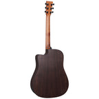 Martin DCX2E X2 dreadnought cutaway acoustic guitar with rosewood body and built-in pickup, showcasing its elegant design and craftsmanship.