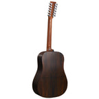 Martin DX2E 12-string Brazilian Rosewood dreadnought acoustic electric guitar with natural finish and cutaway body.