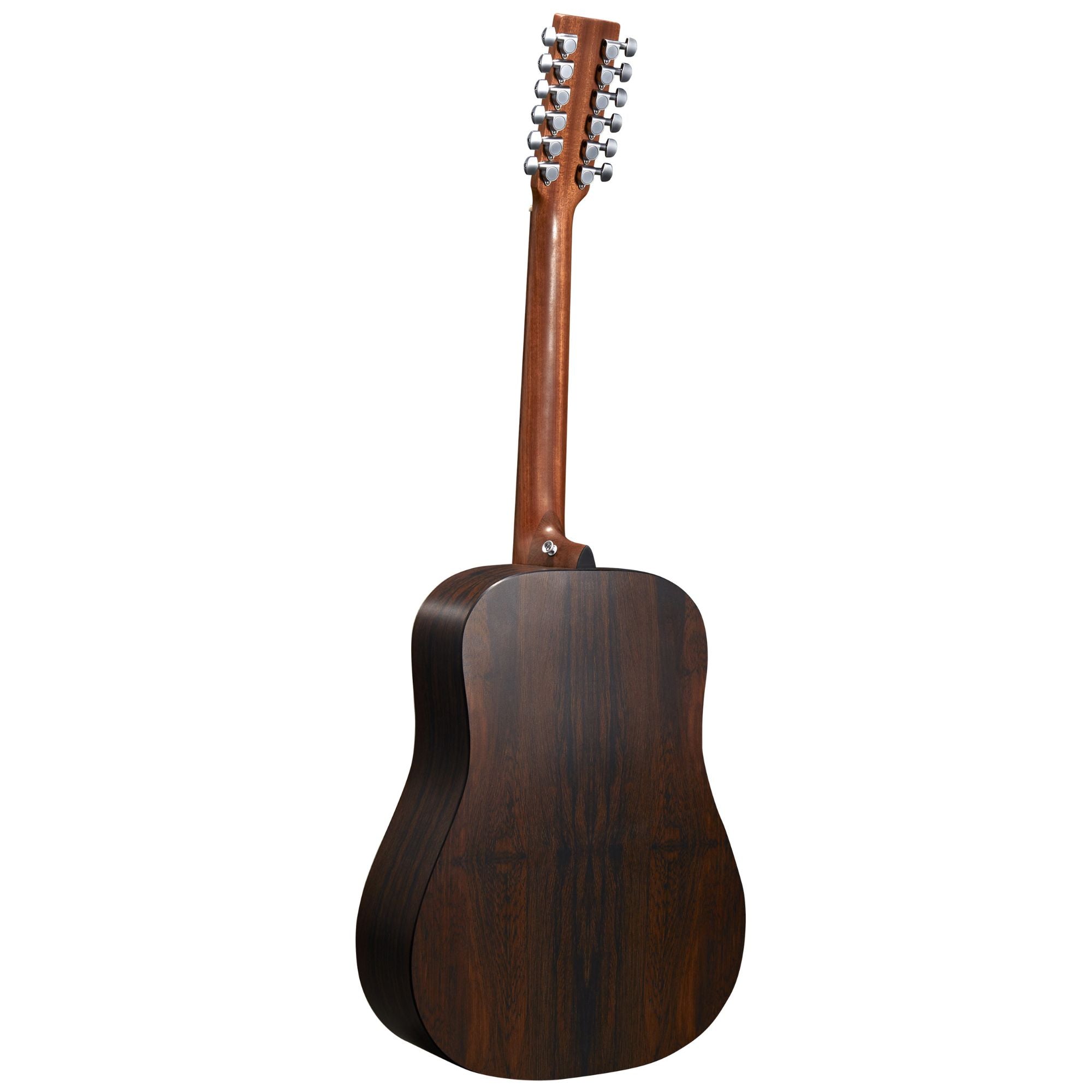 Martin DX2E 12-string Brazilian Rosewood dreadnought acoustic electric guitar with natural finish and cutaway body.