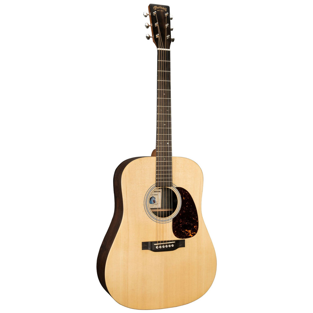 Martin DX2E Billy Strings X-Series custom artist dreadnought acoustic guitar with natural wood finish and detailed craftsmanship.