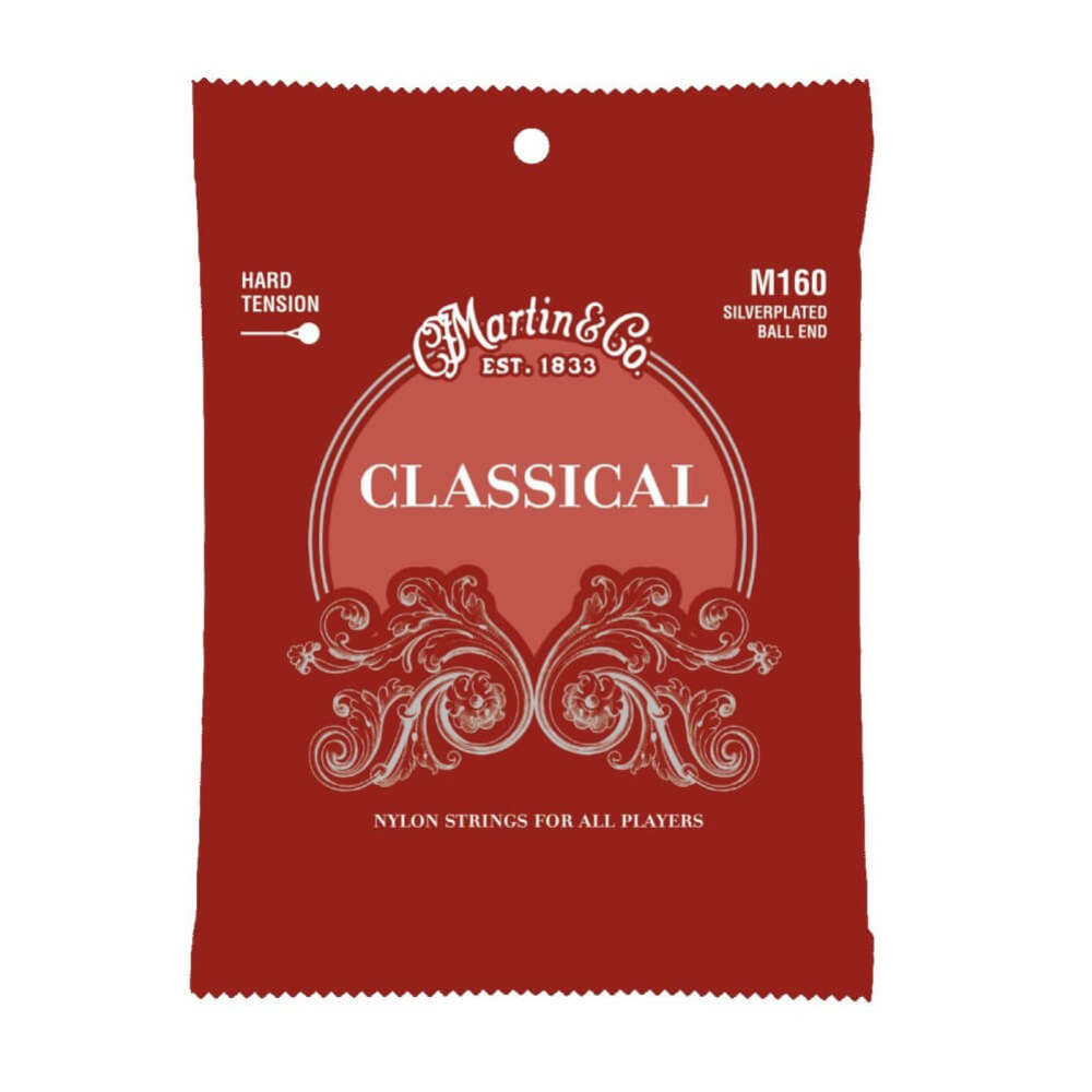 Martin M160 High Tension Silverplated Ball End Classical Guitar Strings
