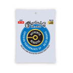 Martin Authentic Light 12-54 80/20 Bronze Acoustic Guitar Strings, close-up of package showing string gauges and branding.