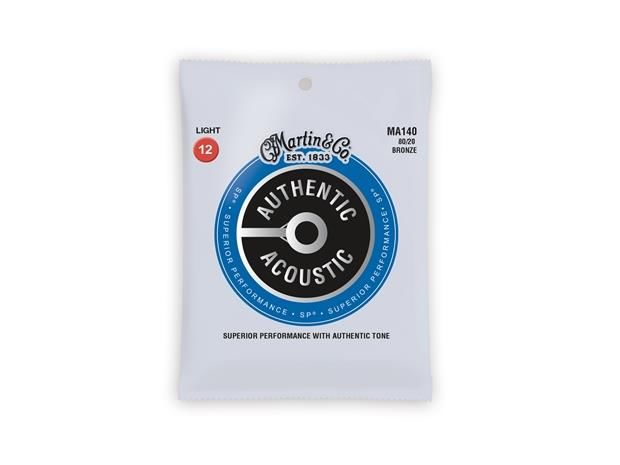 Martin Authentic Light 12-54 80/20 Bronze Acoustic Guitar Strings