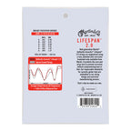 Martin Authentic Treated Light 12-54 phosphor bronze acoustic guitar strings on a guitar, showing the packaging and string details.