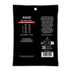 Martin Kovar Light 12-54 nickel and cobalt acoustic guitar strings arranged on a display for easy viewing.