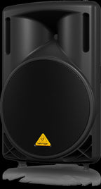 Behringer Eurolive B215XL passive 2-way speaker with black enclosure and metal grille, designed for professional audio use.