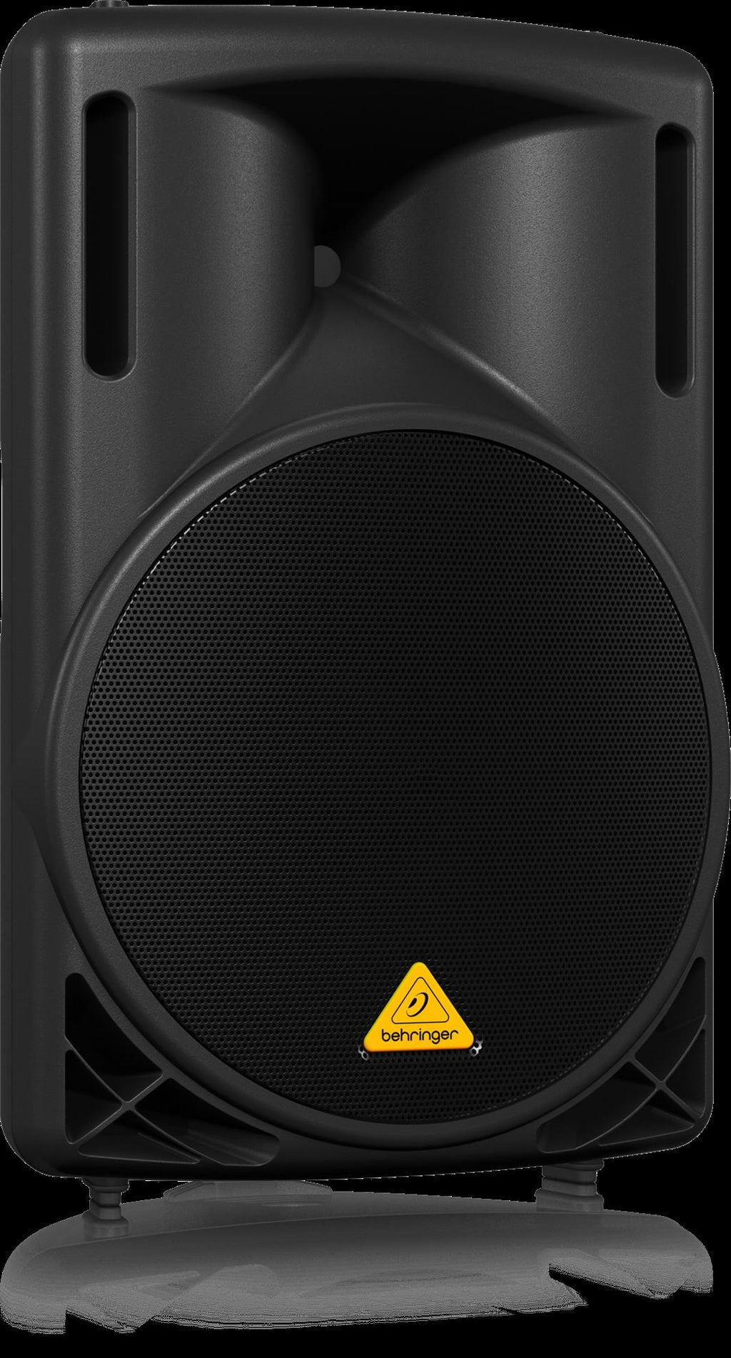 Behringer Eurolive B215XL passive 2-way speaker showing a black speaker cabinet with grille and connection panel.
