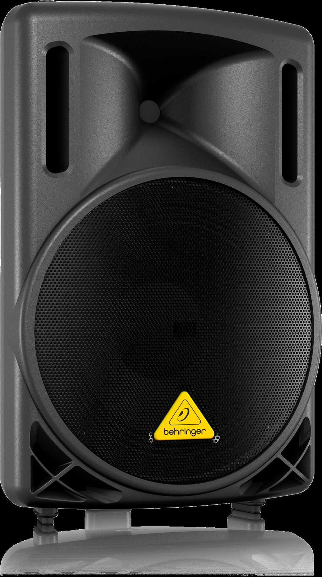 Behringer Eurolive B212D 12-inch powered PA speaker with control panel and speaker grille for live sound reinforcement