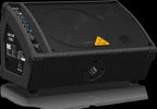 Behringer Eurolive F1320D 12-inch powered PA speaker with protective grille and control panel for live sound reinforcement.