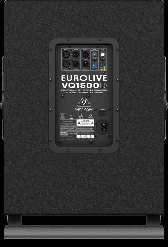 Behringer Eurolive VQ1500D 15 inch Powered PA Subwoofer (500 Watt)