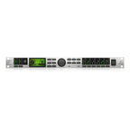 Behringer Ultradrive DCX2496LE studio outboard processor with knobs and display for audio processing and sound management.