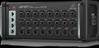 Behringer SD16 stage box interface with multiple input and output ports for professional audio setup.