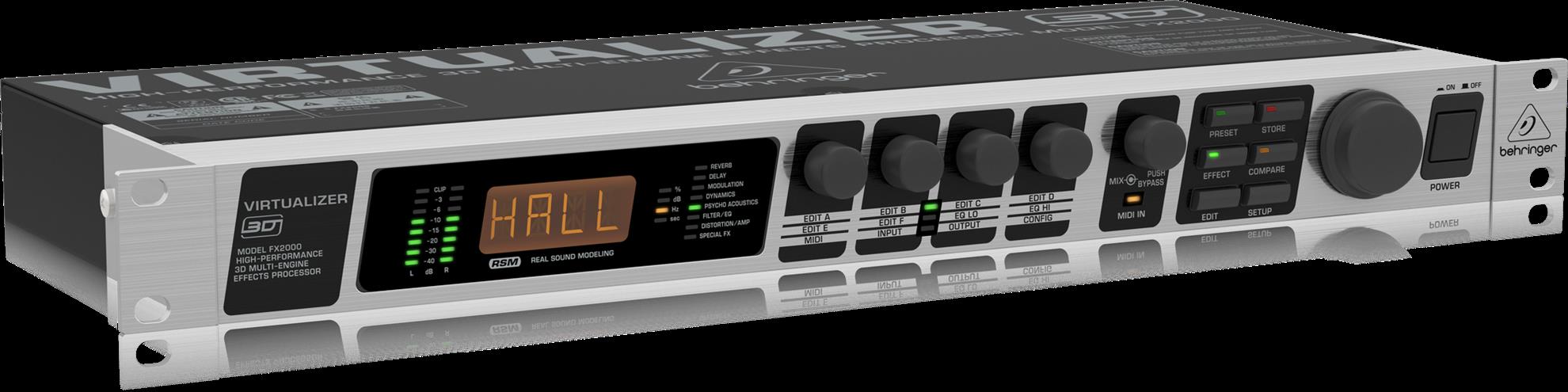 Behringer Virtualizer FX2000 Multi-Engine Effects Processor Rackmount