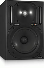 Behringer TRUTH B2030A 6-inch studio monitor speaker showing front view with speaker cone and control panel.