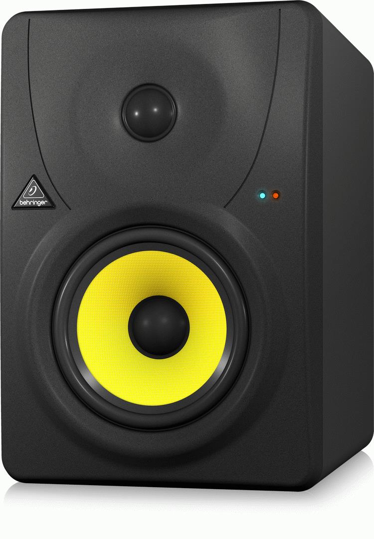 Behringer TRUTH B1030A 5-inch studio monitor speaker, side view showing black enclosure and control panel