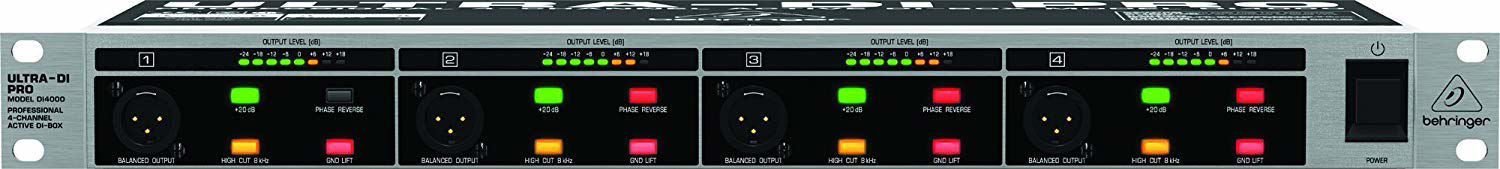 Behringer Ultra-DI DI4000 4-Channel Active DI-Box Rackmount