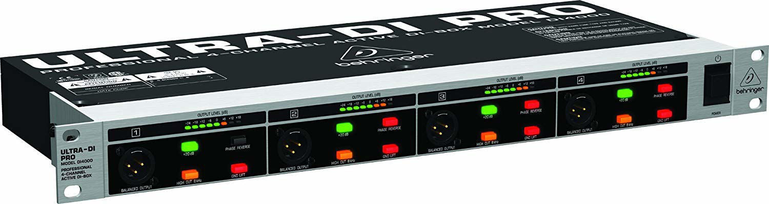 Behringer Ultra-DI DI4000 4-Channel Active DI-Box Rackmount