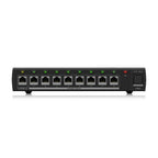 Behringer Powerplay P16-D digital Ultranet distributor for PA systems, showing the device with multiple input and output ports.