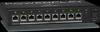 Behringer Powerplay P16-D digital Ultranet distributor for PA systems, showing the compact black device with input and output ports.