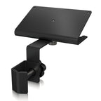 Behringer Powerplay 16 P16-MB bracket for stands and accessories, shown attached to audio equipment.